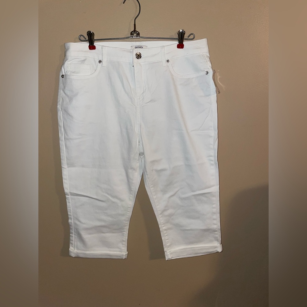 Orsay White Bermuda Short